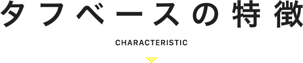 タフベースの特徴 Characteristic